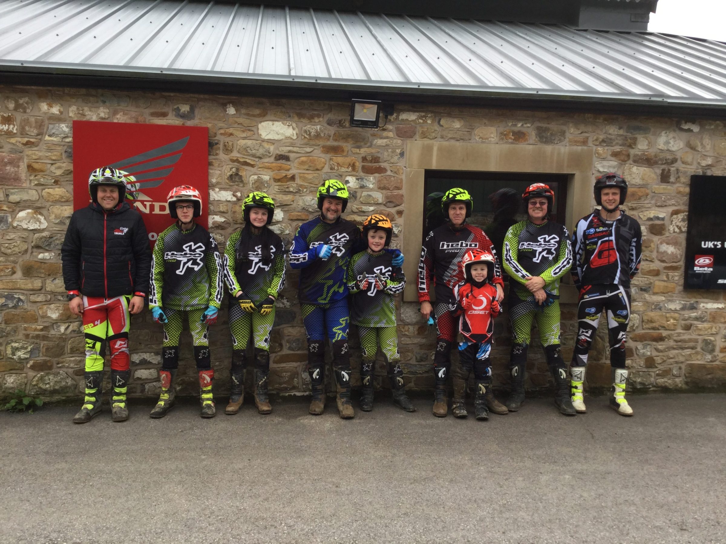 a group of people posing for the camera