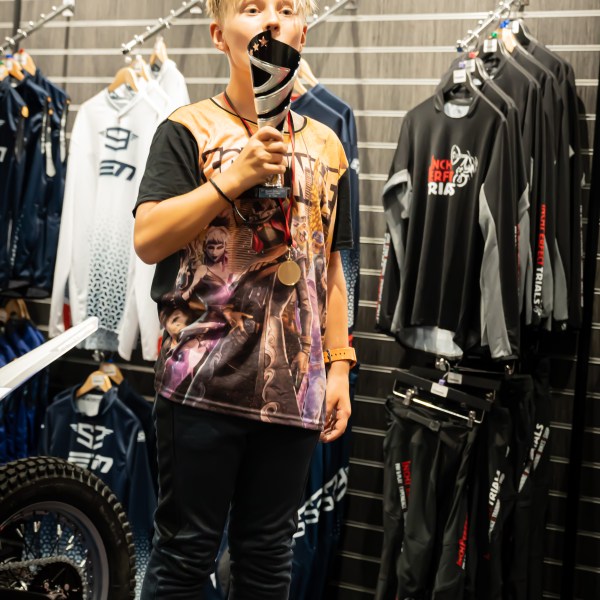 a person standing on a stage