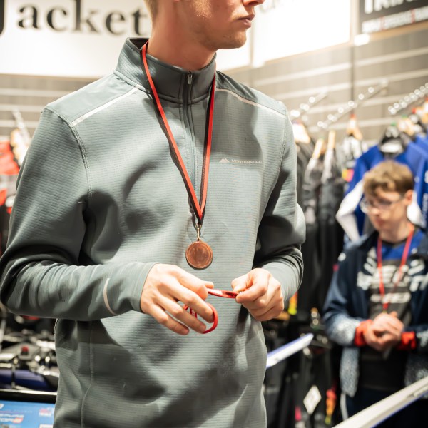 a man and a woman taking a selfie