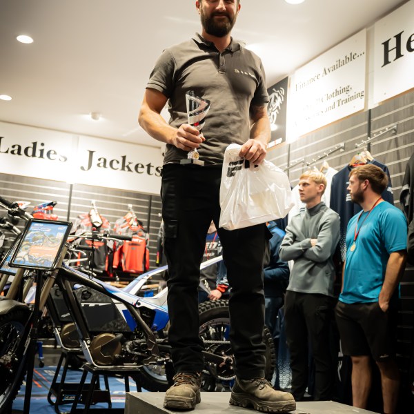 a man standing on a stage